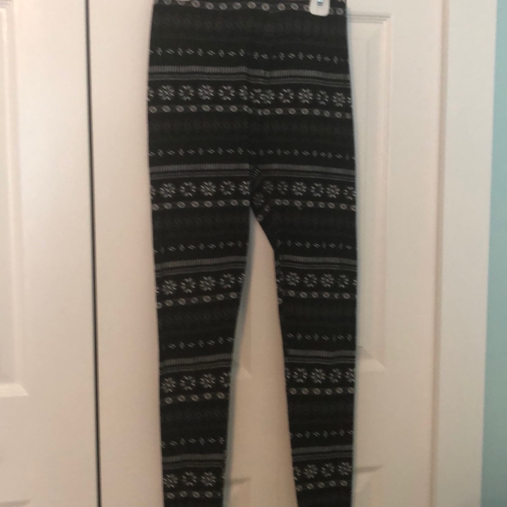Warm printed pants